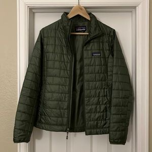 Green Patagonia Nano Puff Jacket size small